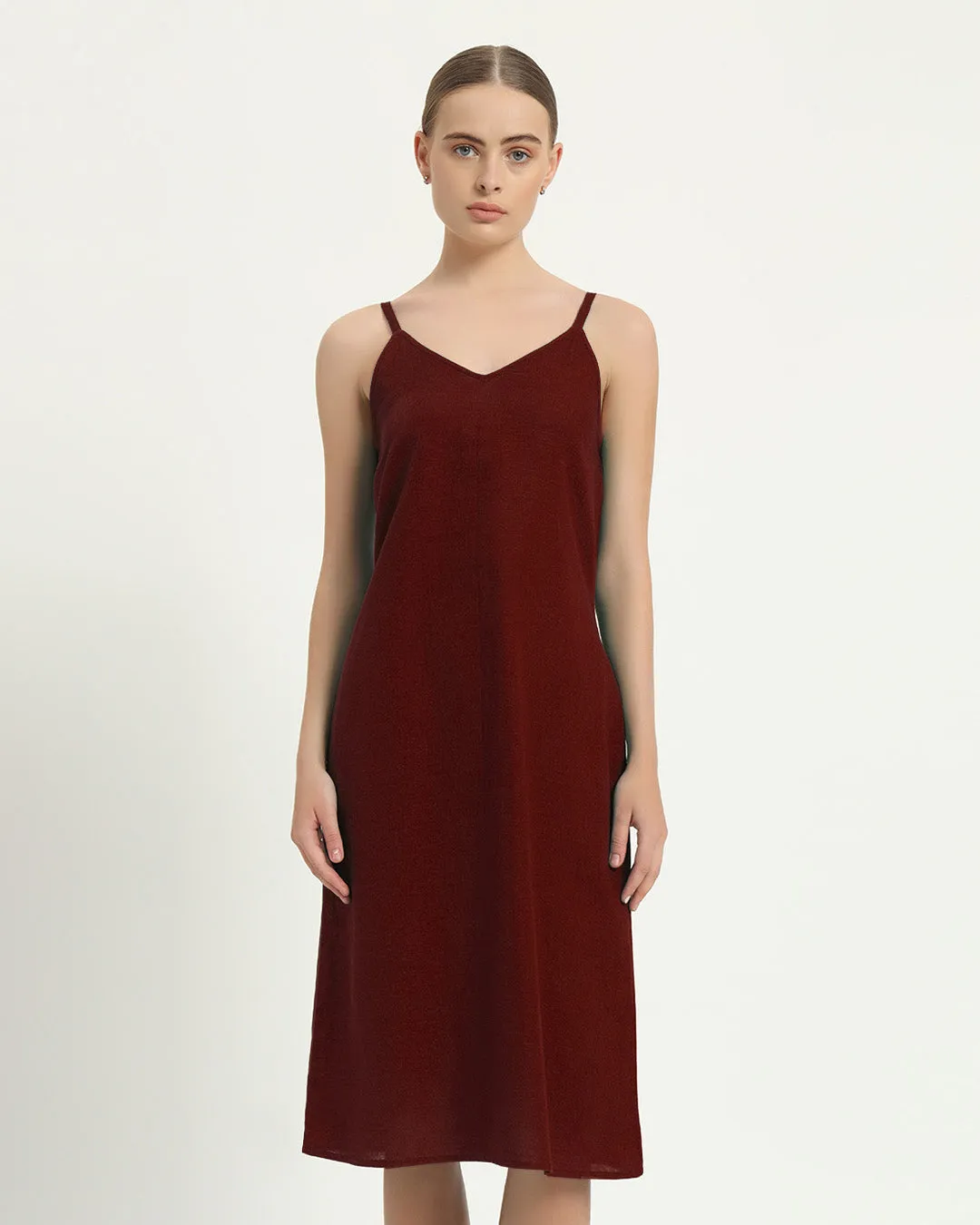 The Seesen Rouge Cotton Dress