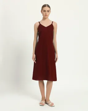 The Seesen Rouge Cotton Dress