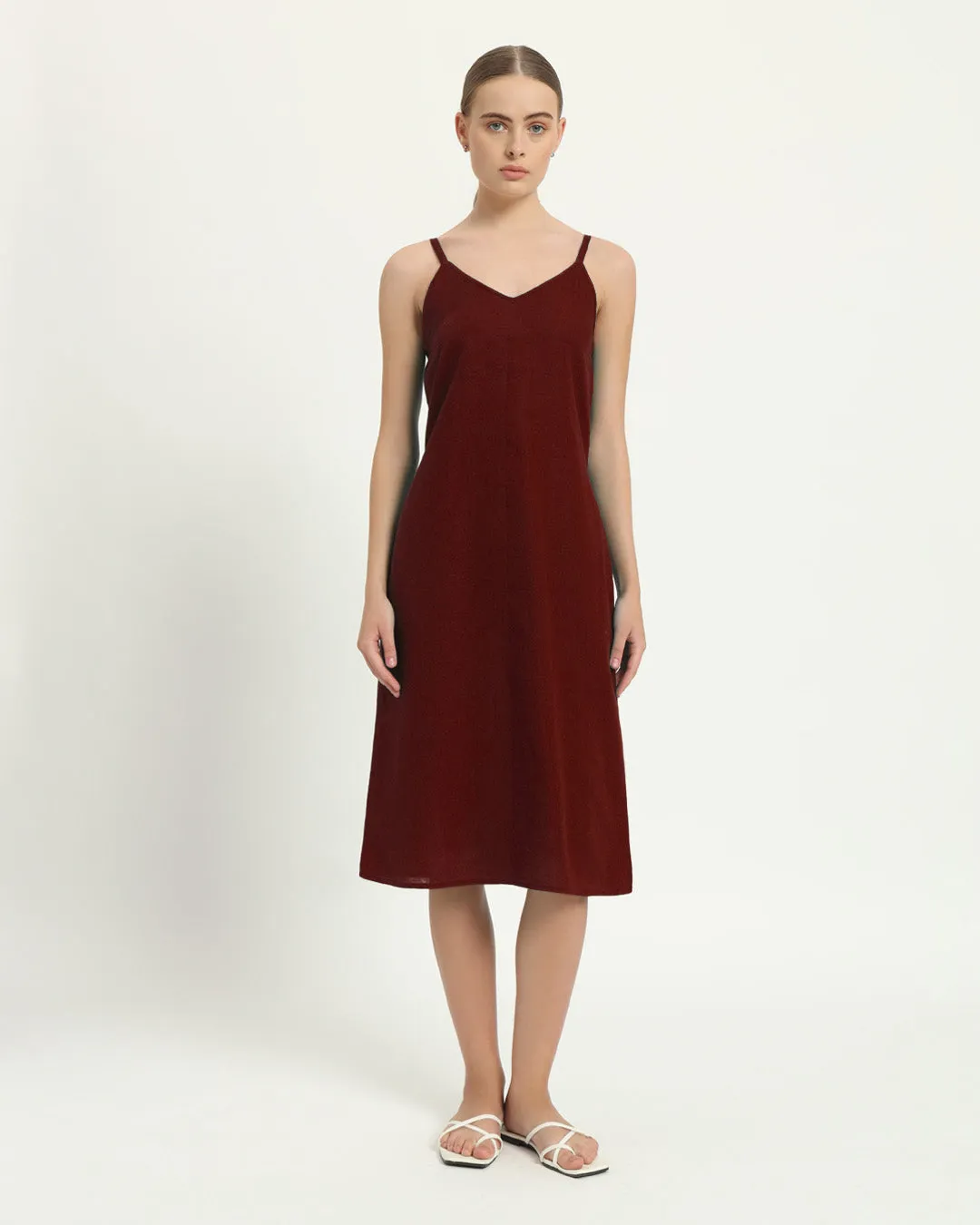 The Seesen Rouge Cotton Dress