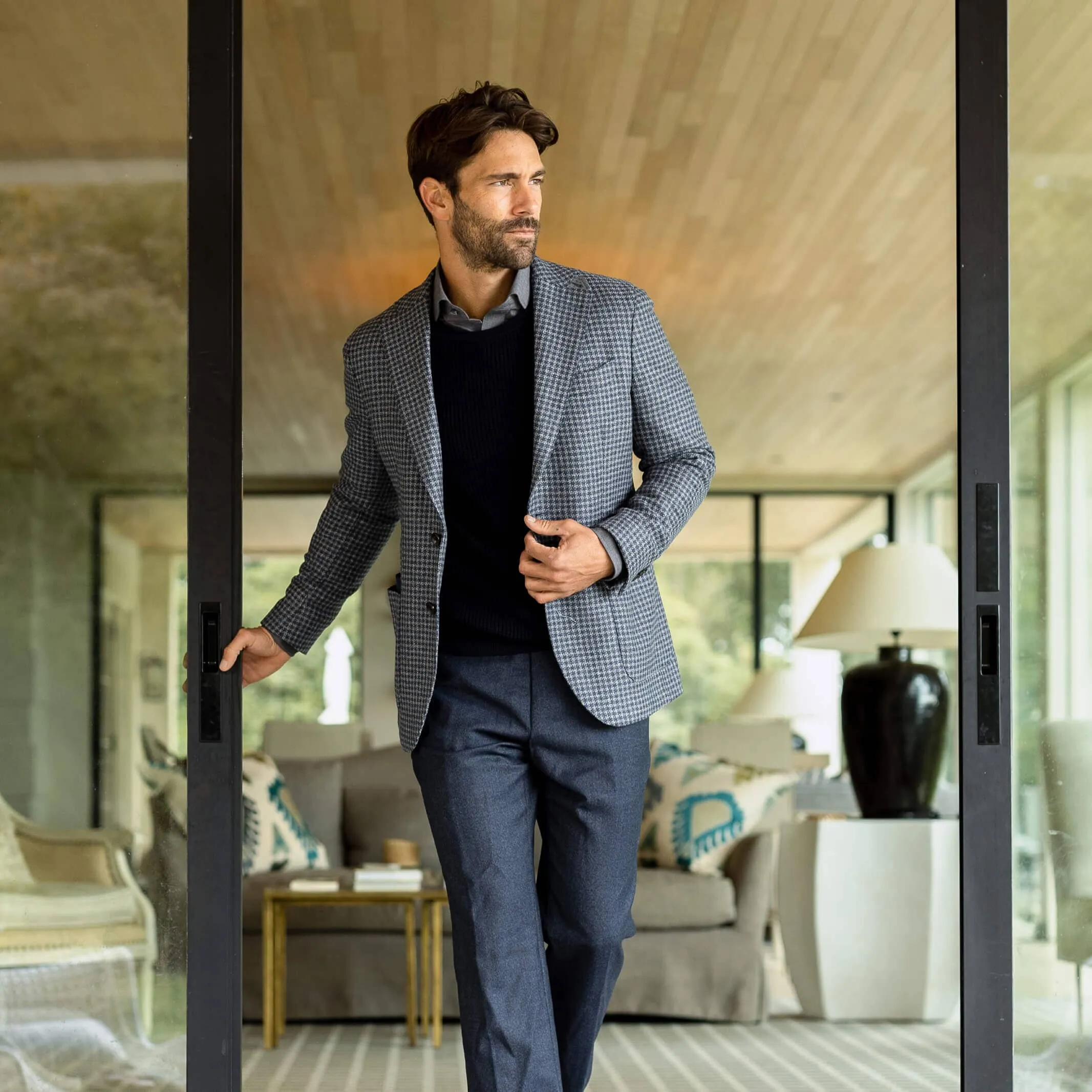 The Slate Navy Lawnwood Travel Jacket