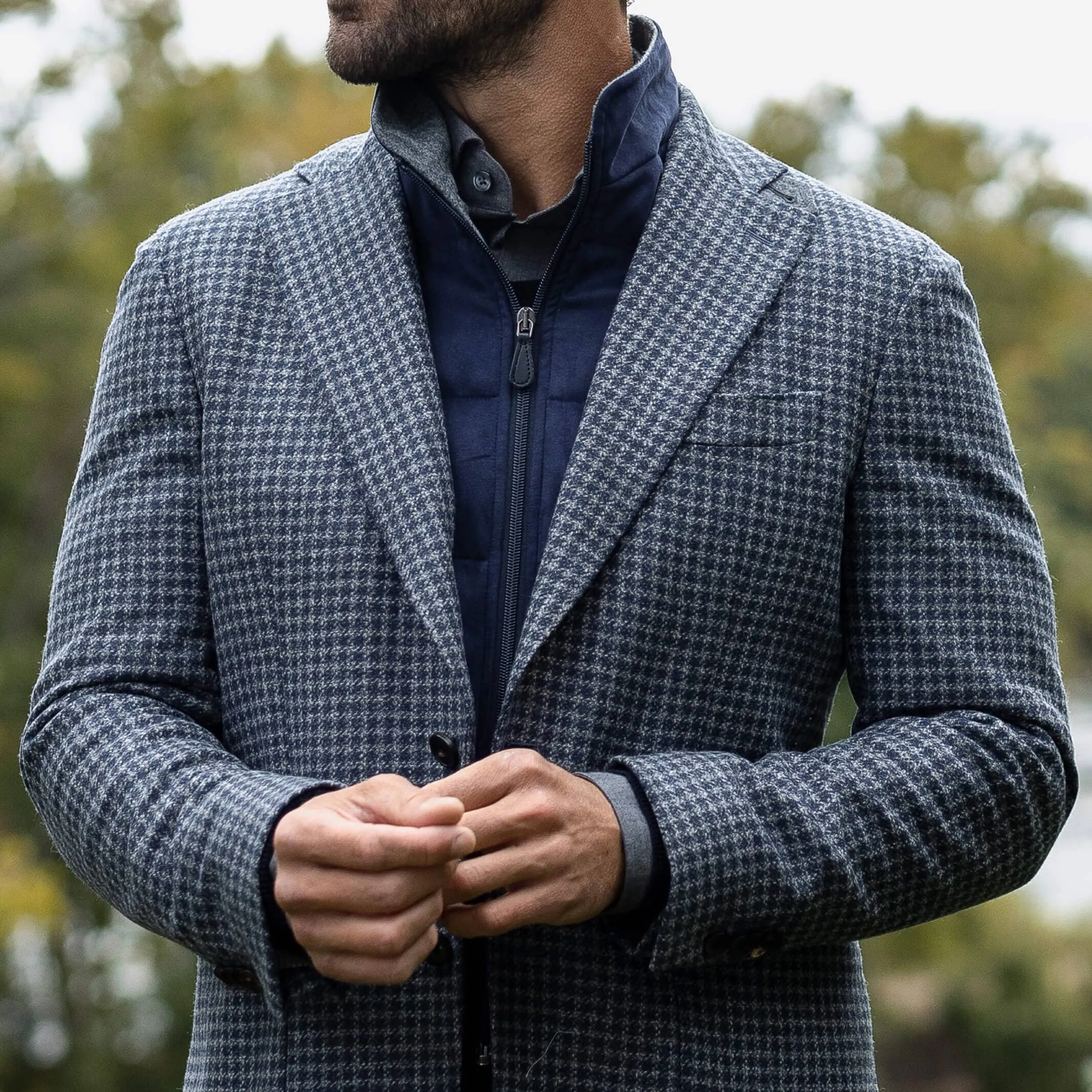 The Slate Navy Lawnwood Travel Jacket