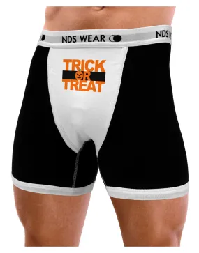 Trick or Treat Text Mens Boxer Brief Underwear
