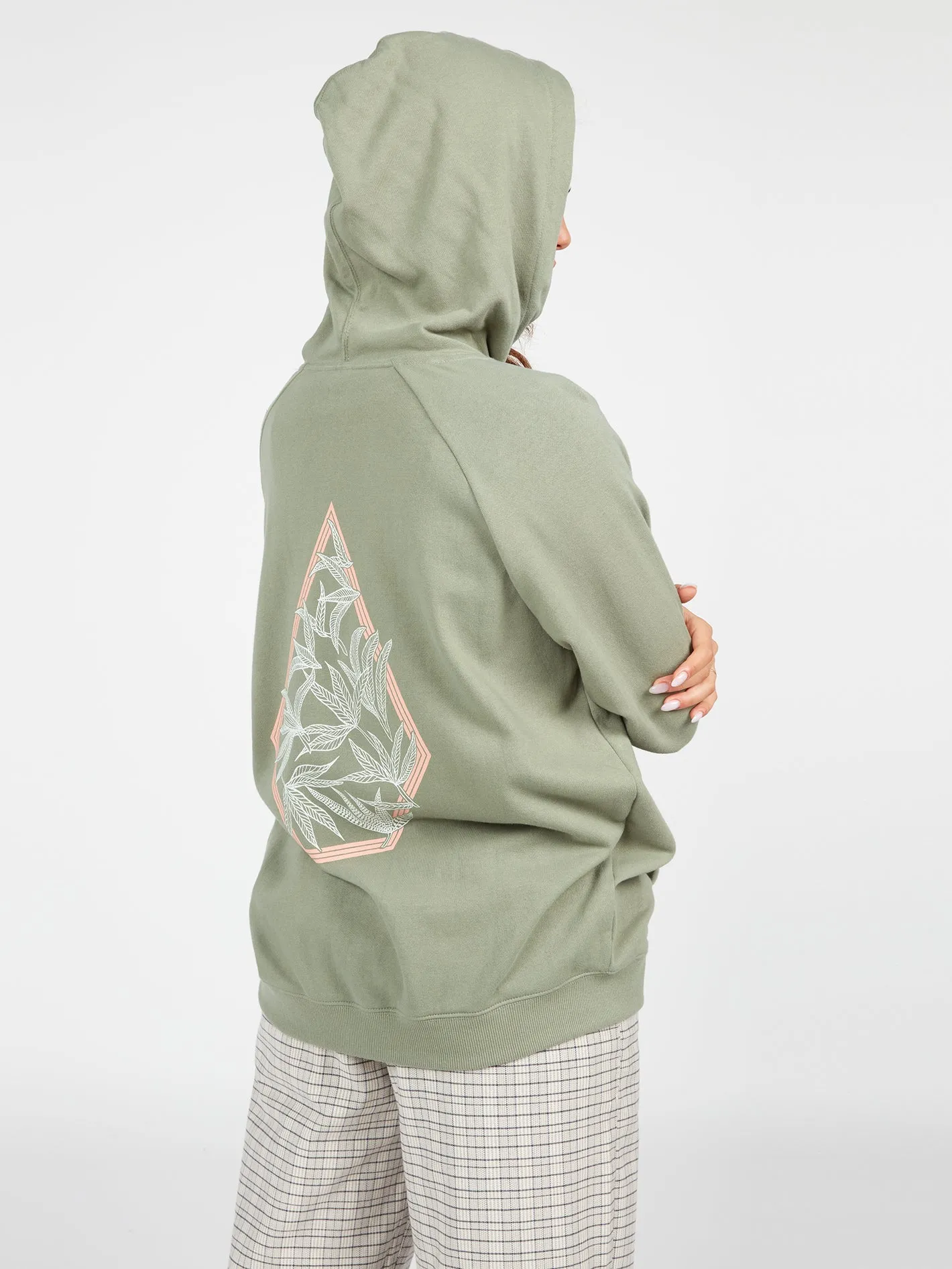 Truly Stoked Boyfriend Hoodie - Light Army