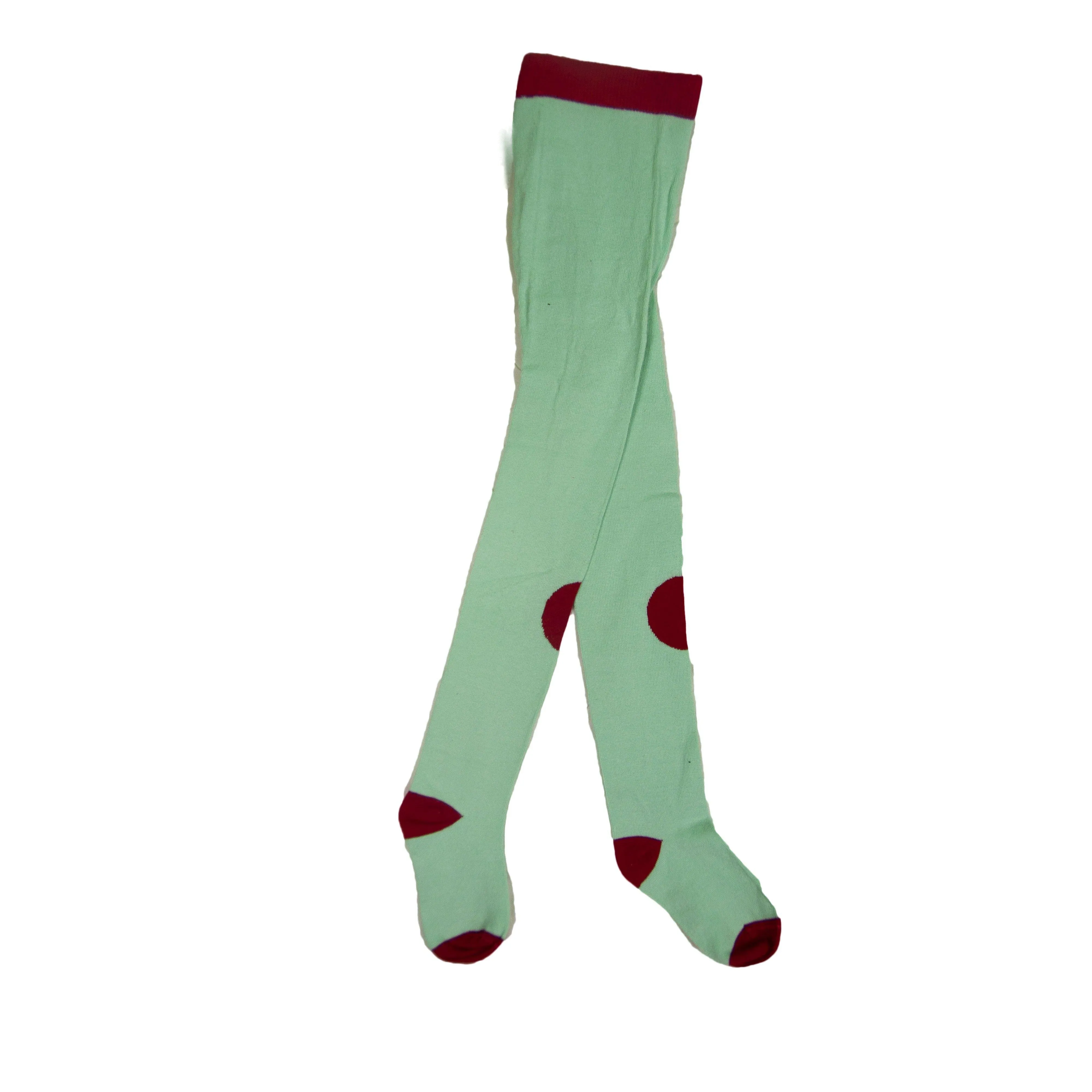 Turquoise/Wine Tights (6-9 Months)