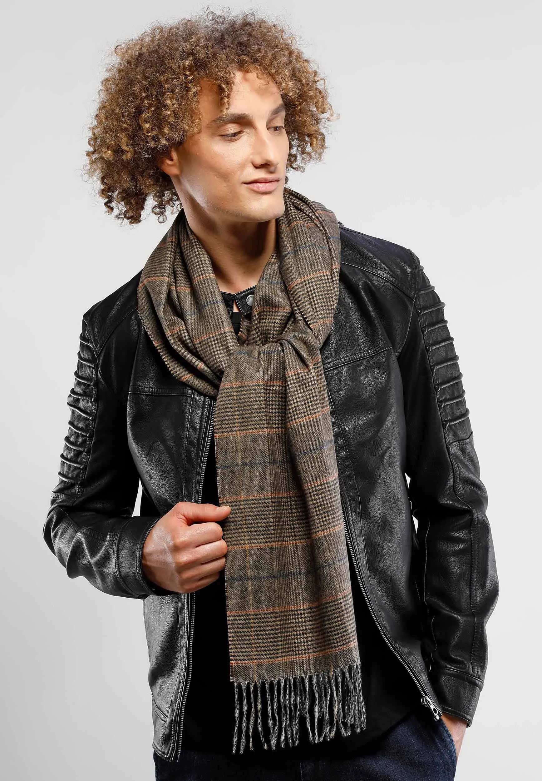 Tweed Plaid Cashmink Scarf