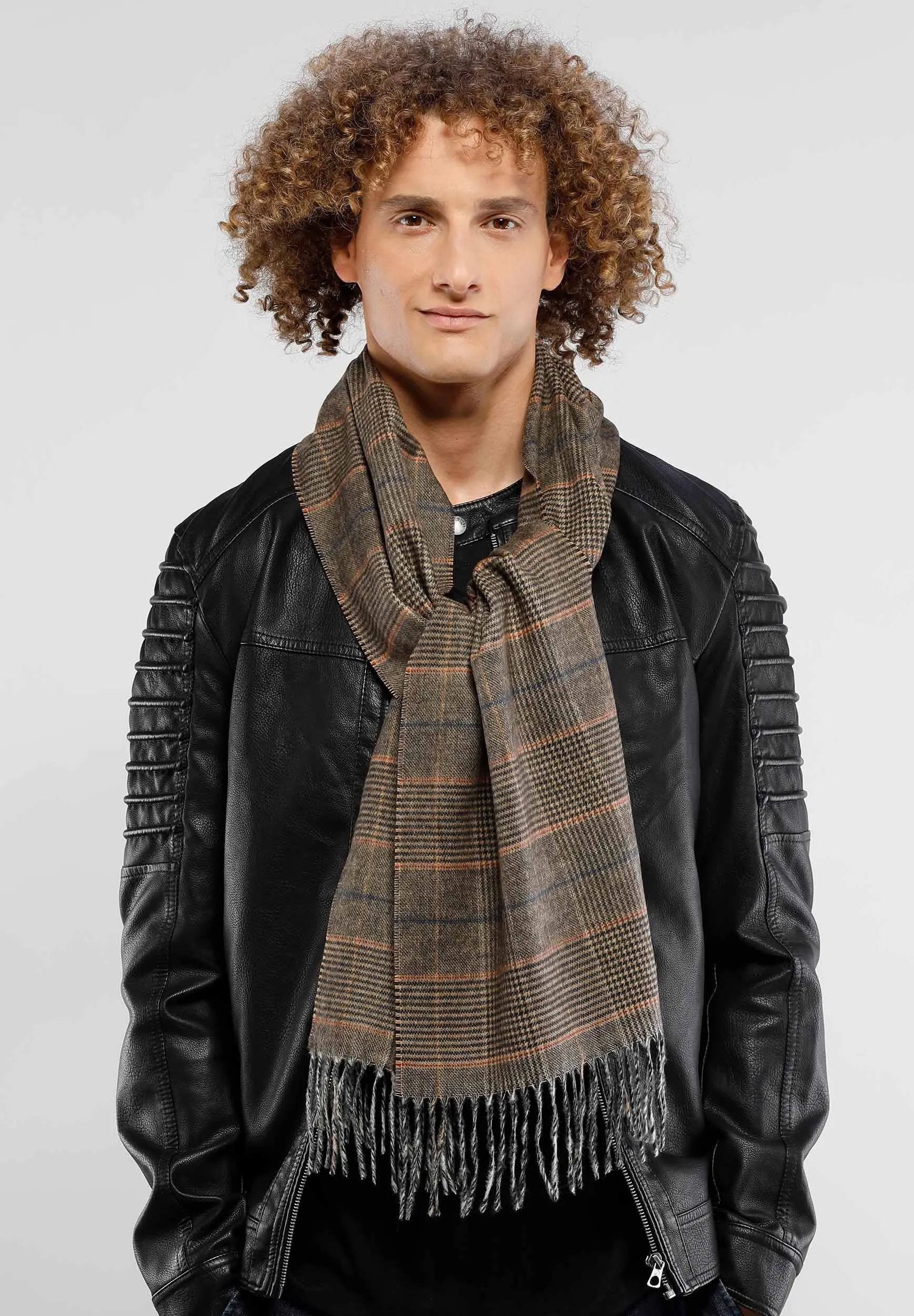 Tweed Plaid Cashmink Scarf