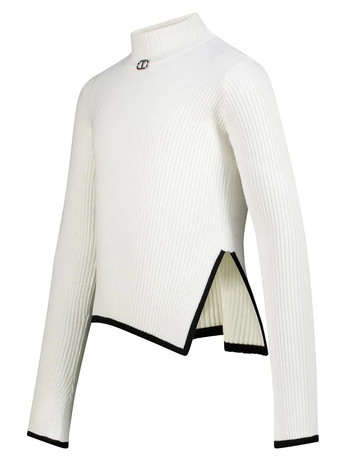 Twinset - Girls’ knitted jumper with side slit