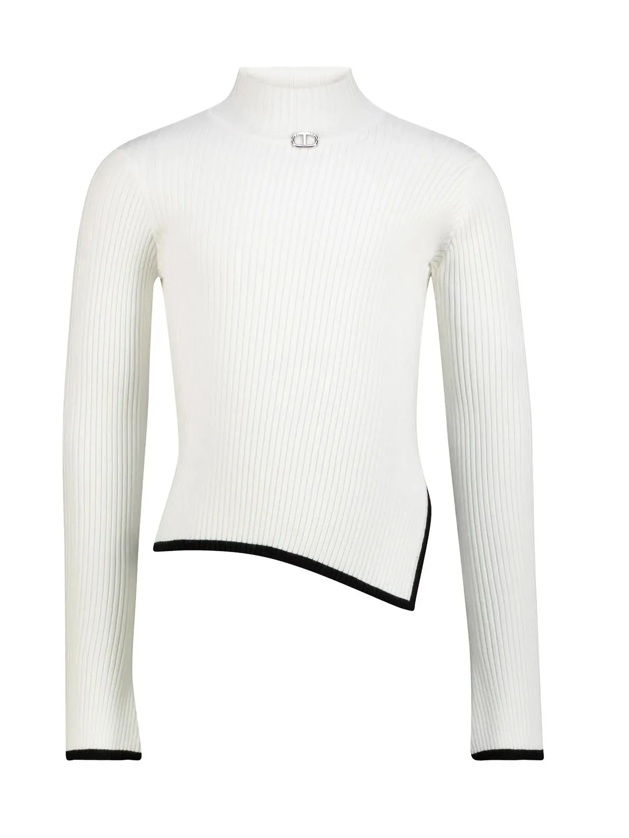 Twinset - Girls’ knitted jumper with side slit