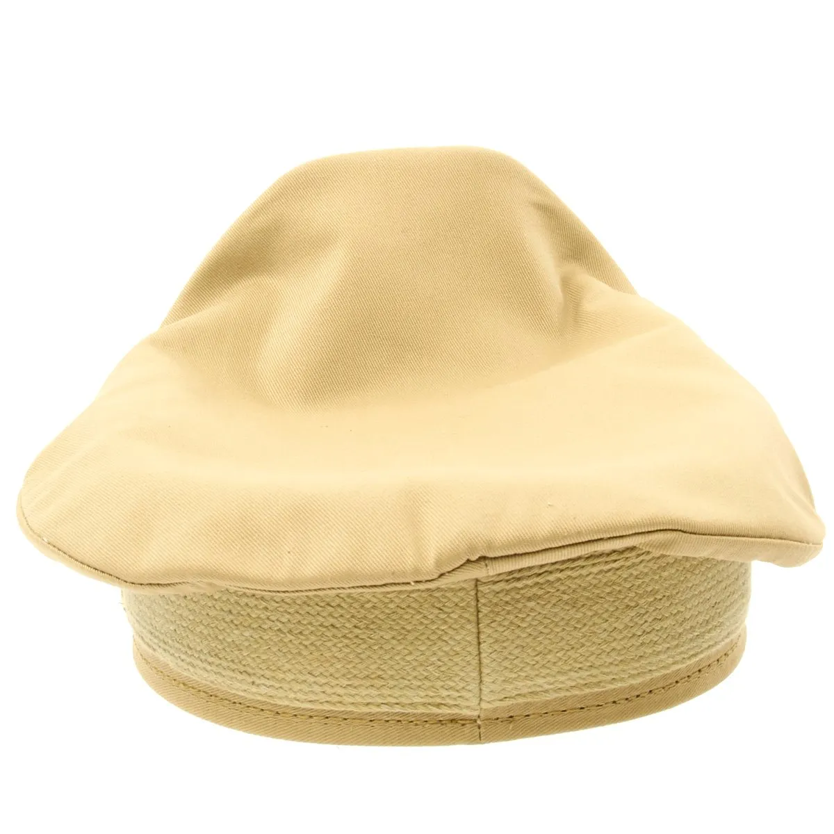 U.S. WWII Officer Visor Crusher Cap in Khaki