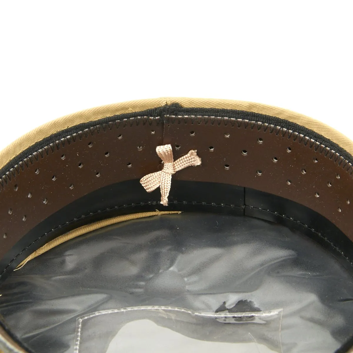 U.S. WWII Officer Visor Crusher Cap in Khaki