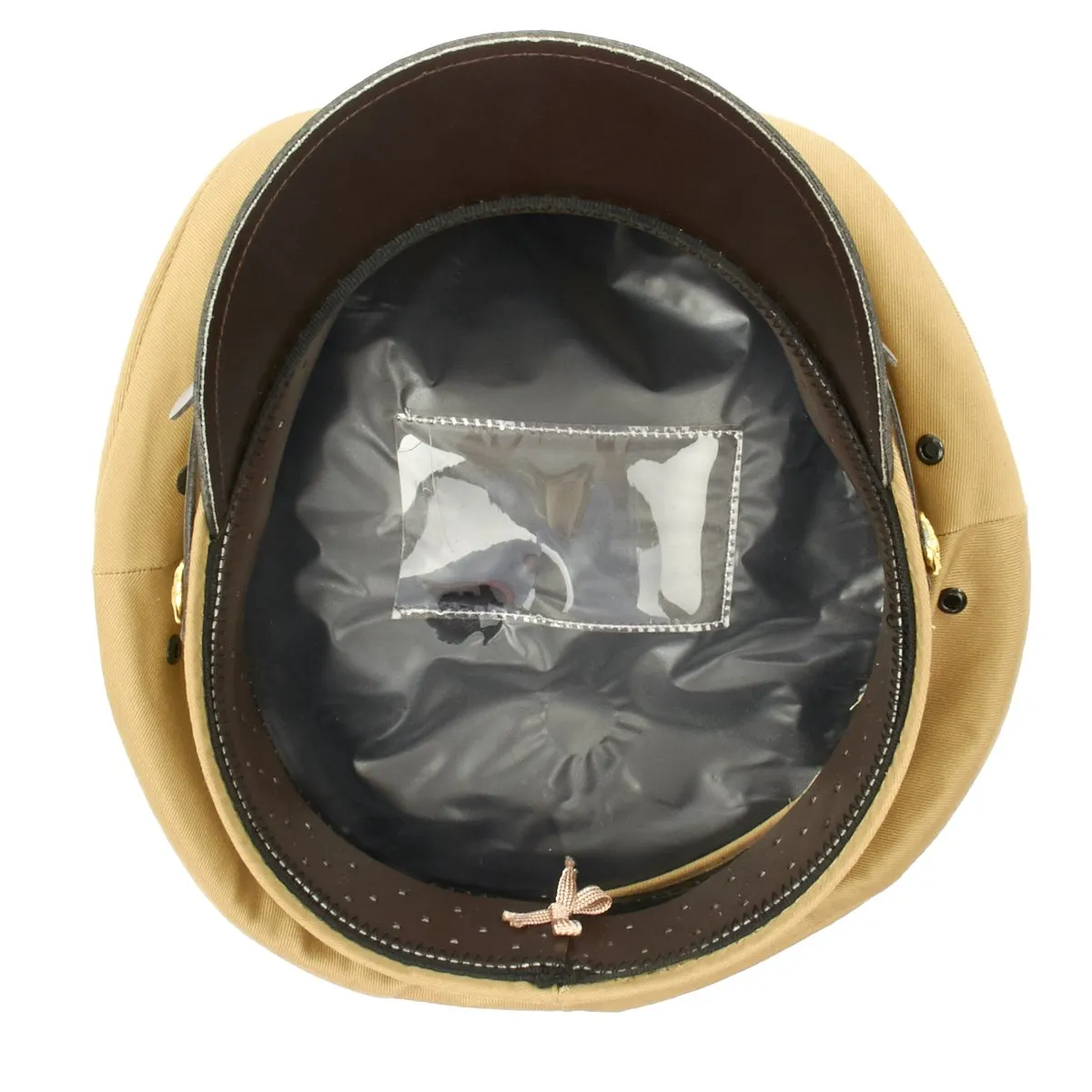 U.S. WWII Officer Visor Crusher Cap in Khaki