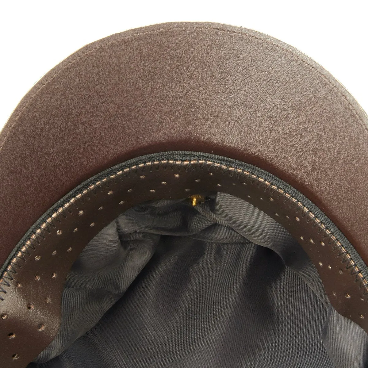 U.S. WWII Officer Visor Crusher Cap in Winter Issue OD Green