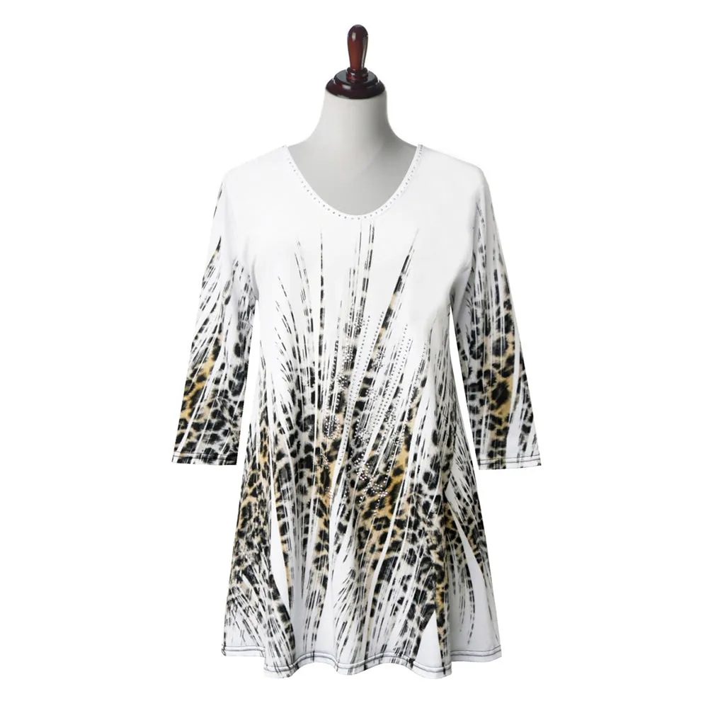 Valentina Signa "Serengeti" Print V-Neck Tunic - 22897 - Sizes L - 1X