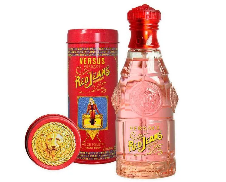 Versace red jeans