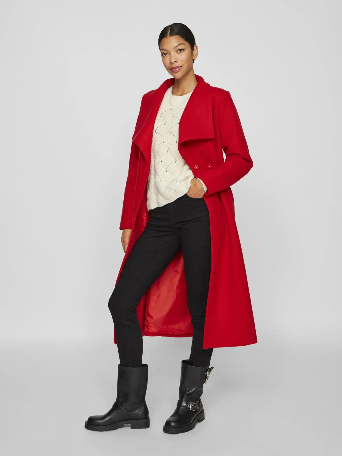 VIDICA Coat - Poppy Red