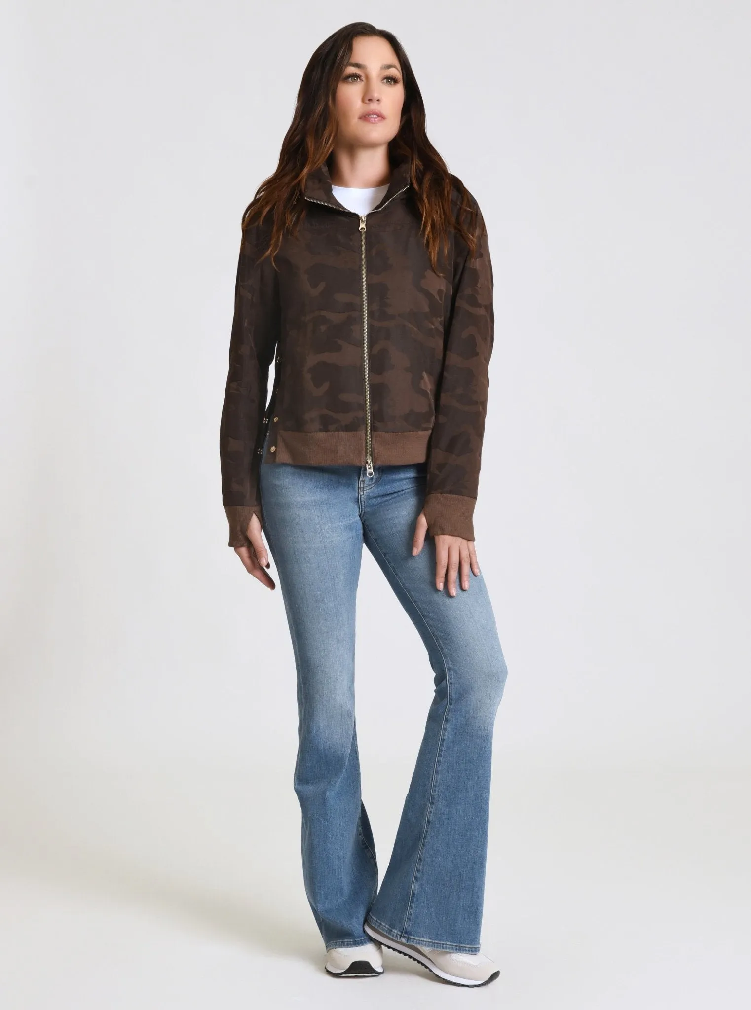 Violette Gold Camo Bomber