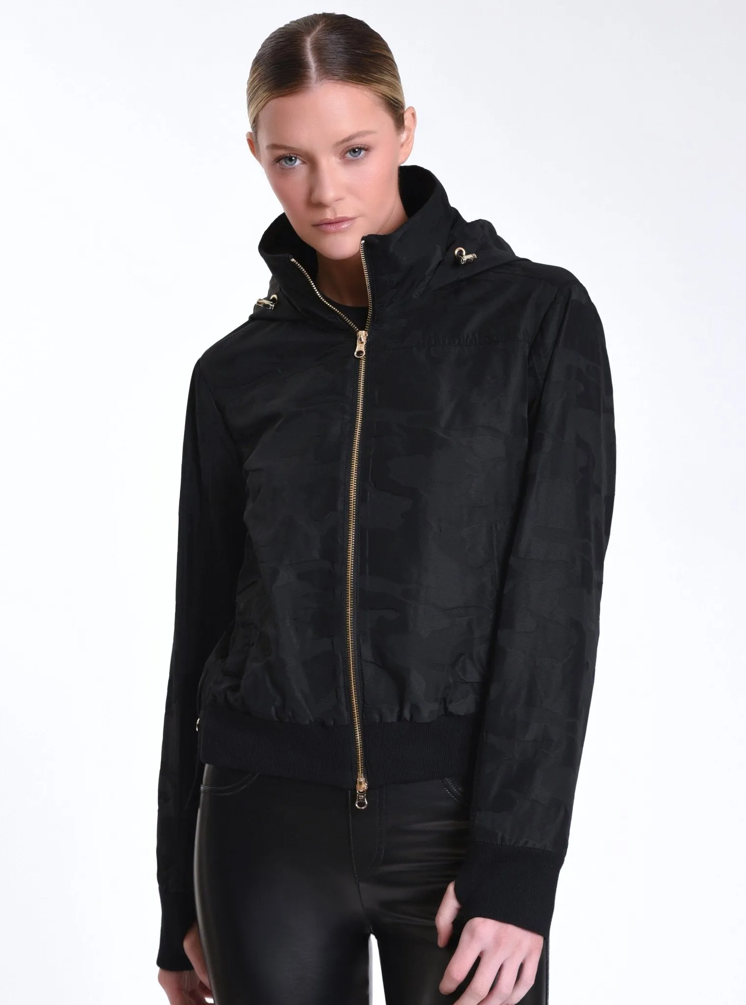 Violette Gold Camo Bomber