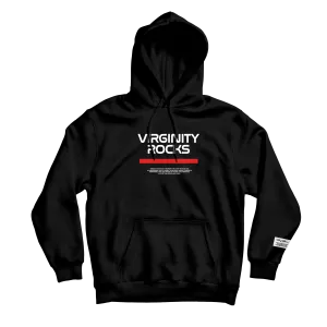 Virginity Rocks Mission Black Hoodie