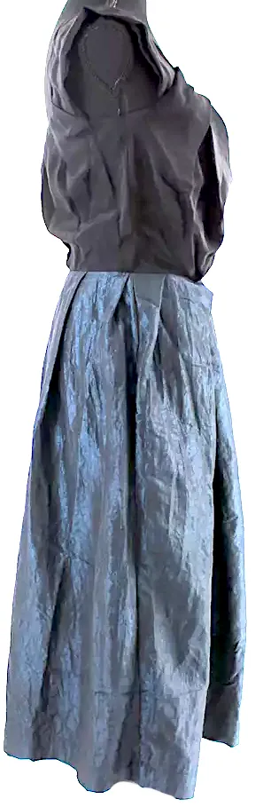 Vivienne Westwood UK. NEW W/TAGS Navy Moon Taffeta Black Blue Anglomania MidiDress