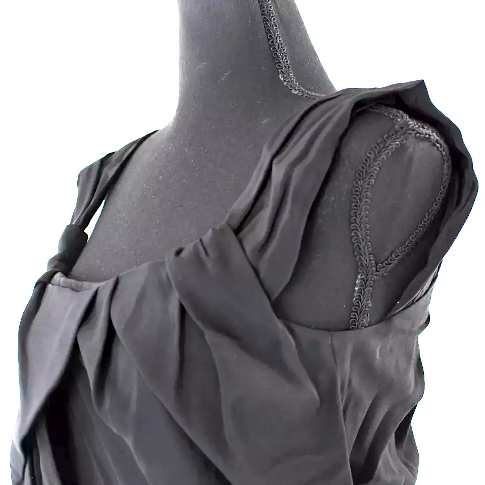 Vivienne Westwood UK. NEW W/TAGS Navy Moon Taffeta Black Blue Anglomania MidiDress