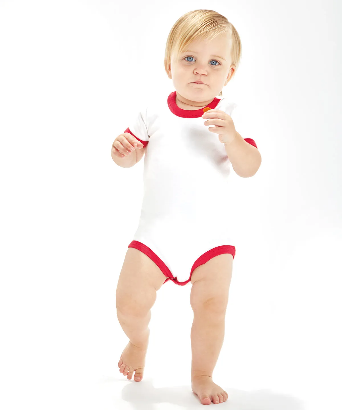 White/Red - Ringer bodysuit