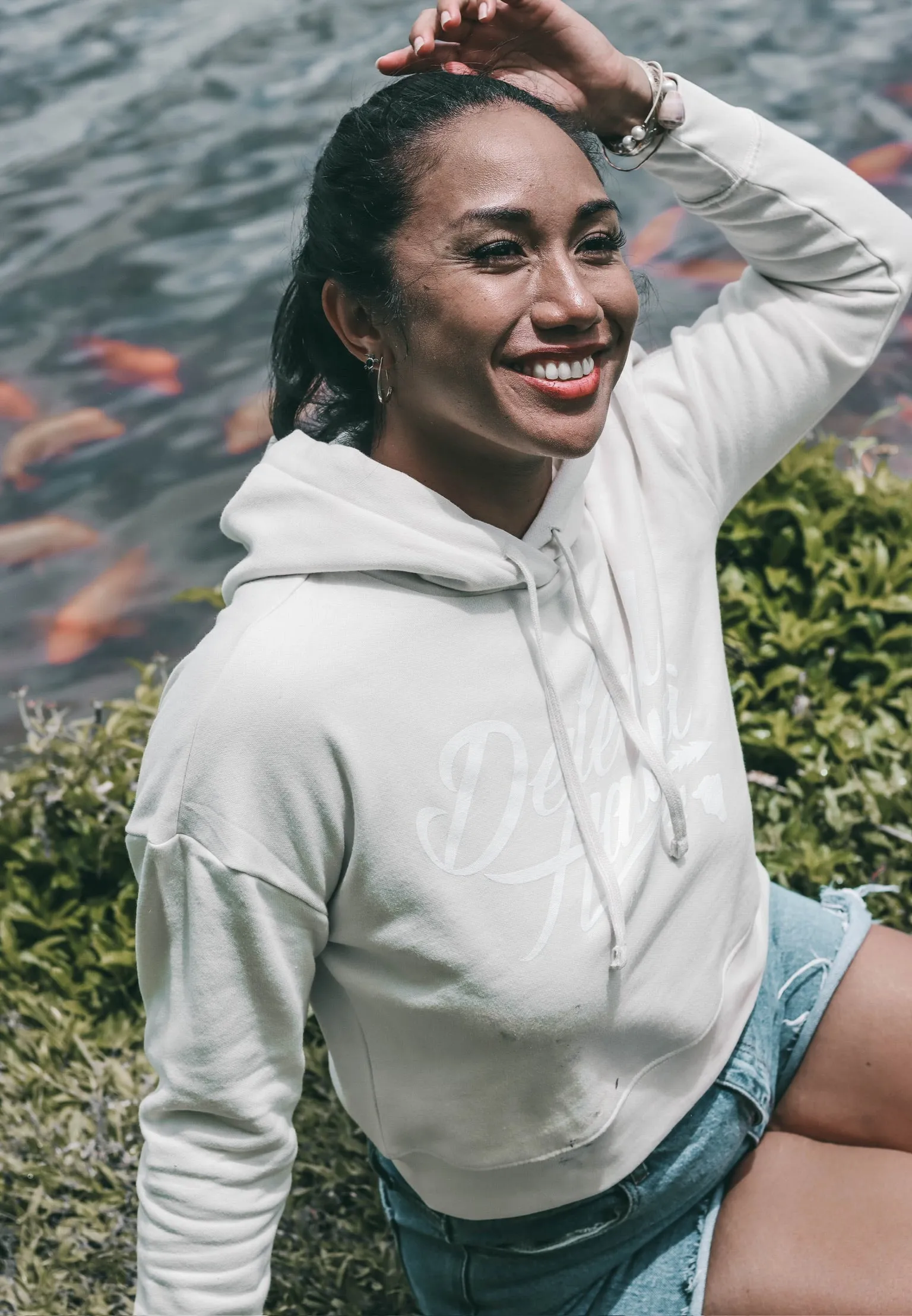WILDSTYLE LOGO Bone Crop Hoodie