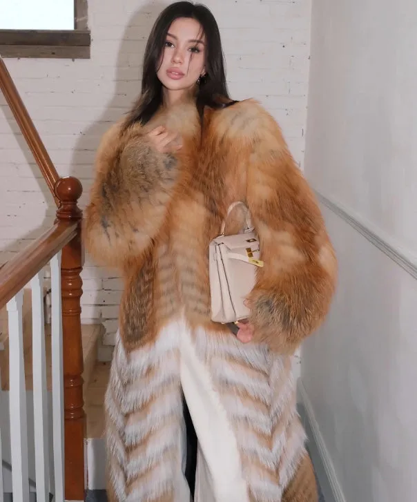 Women's Amber Waves Fox Fur Coat