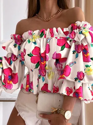 Woven Off Shoulder Shirt