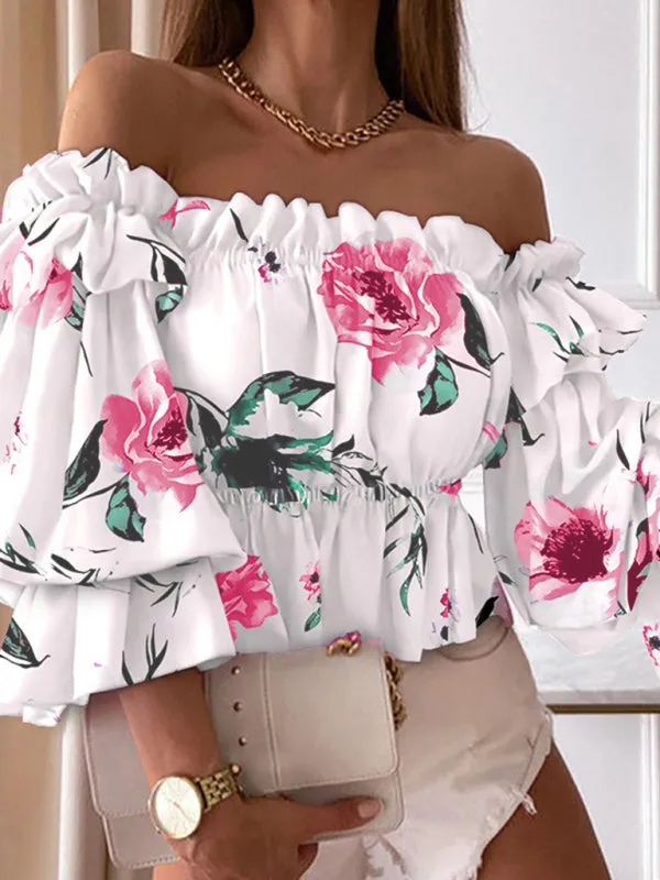 Woven Off Shoulder Shirt