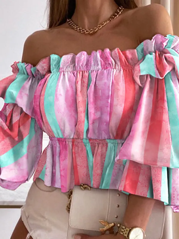 Woven Off Shoulder Shirt