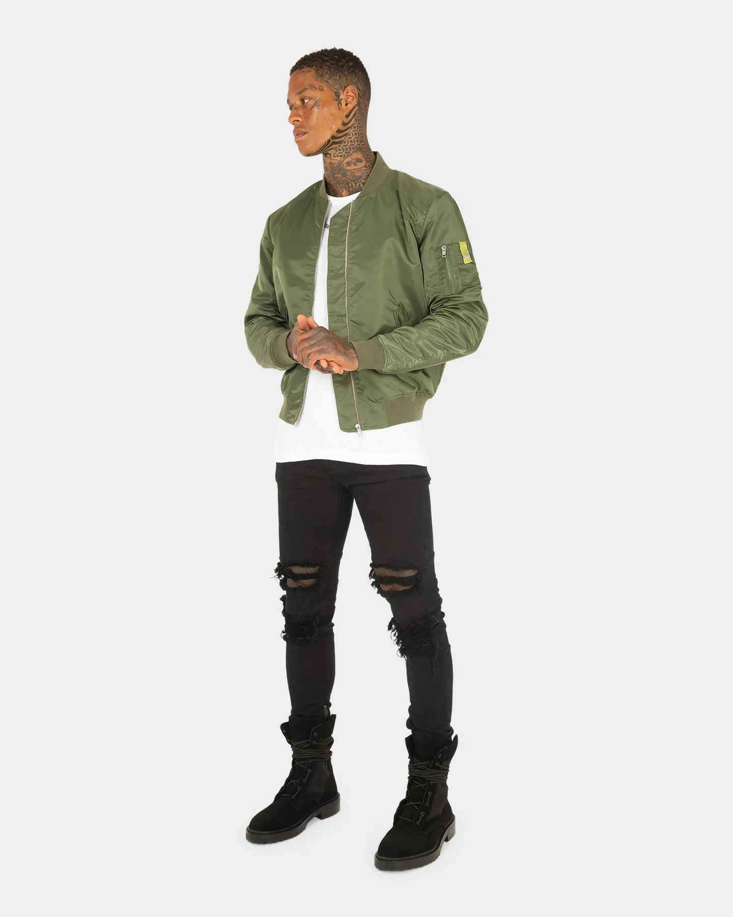 XXIII Statesman Slim Bomber Jacket Army Green