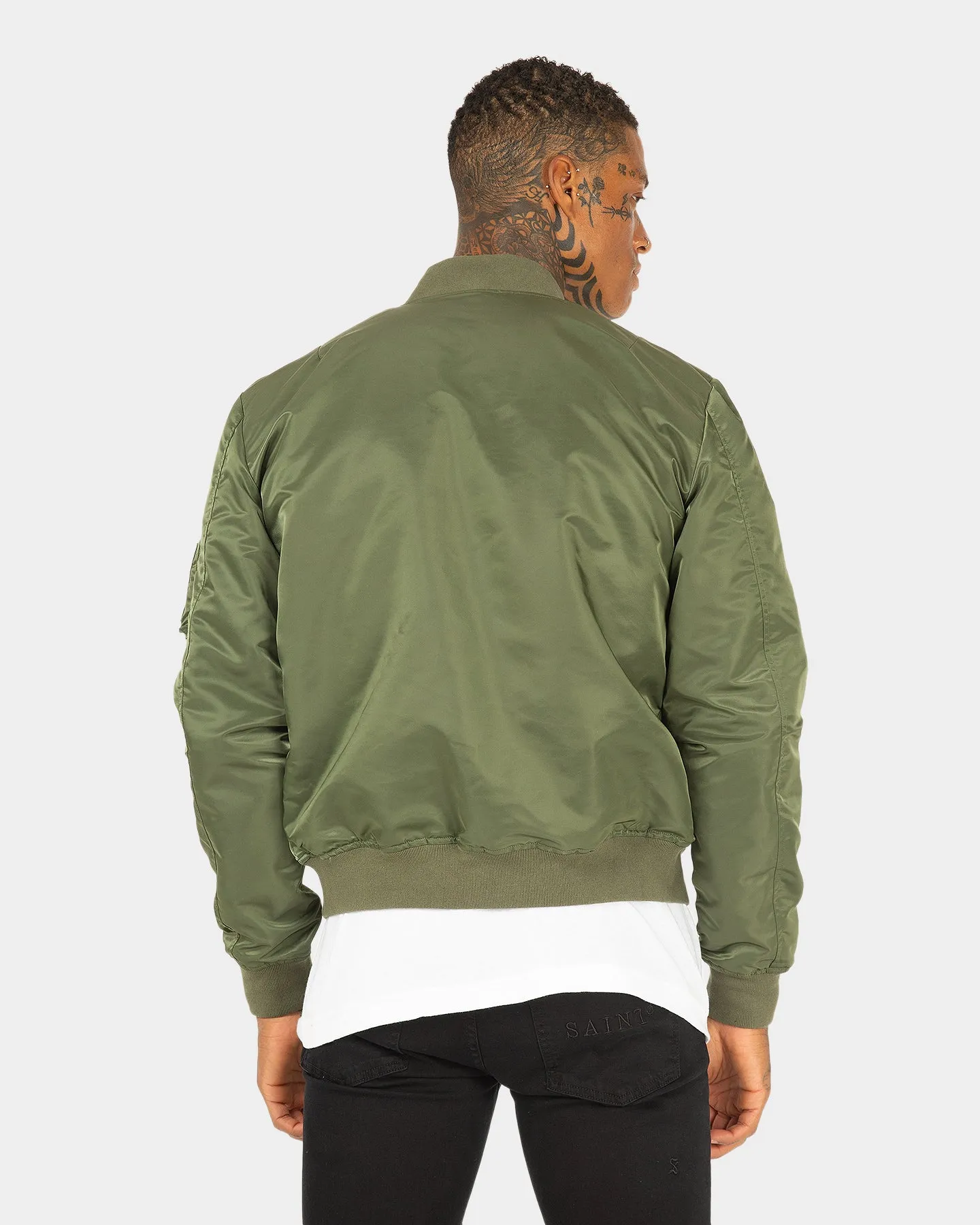 XXIII Statesman Slim Bomber Jacket Army Green