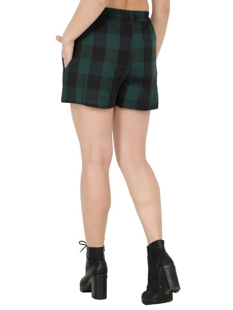 YARN DYED CHECKS COTTON SHORTS