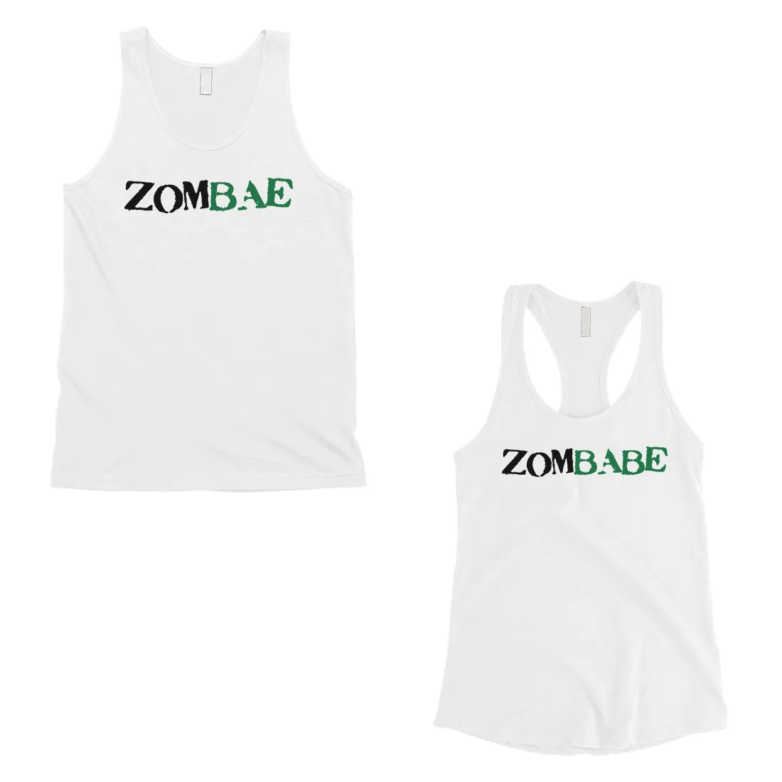 Zombae And Zombabe Matching Couple Tank Tops