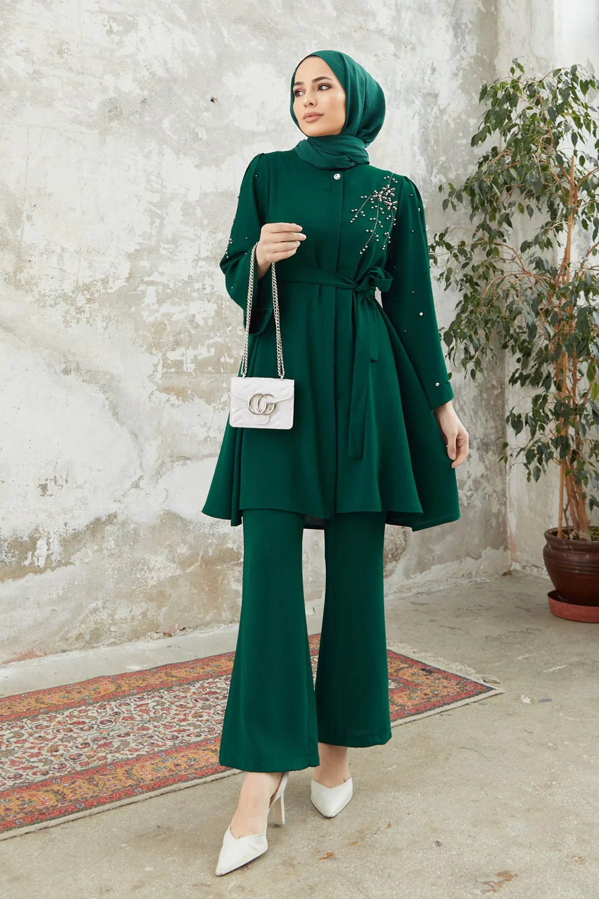 ZRF Women Rina Tunic Pants Set - Emerald - Manresa