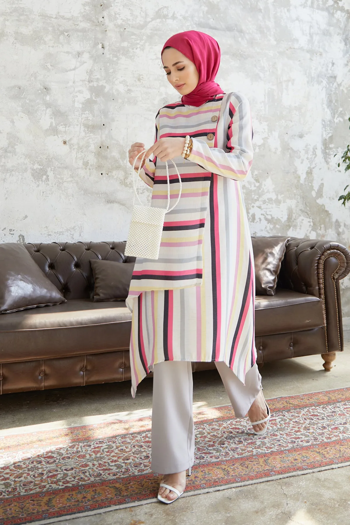 ZRF Women Striped Suit - Gray - Slidell